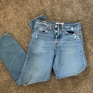Woman’s Levi jeans. Lightly worn